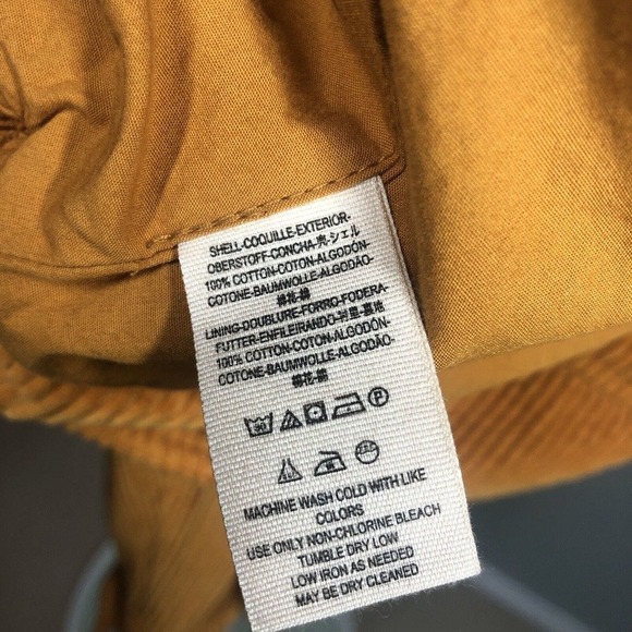 Free People Jacket Womens M Orange Slouchy Dolman Moto Corduroy Lagenlook Y2K - Picture 12 of 13